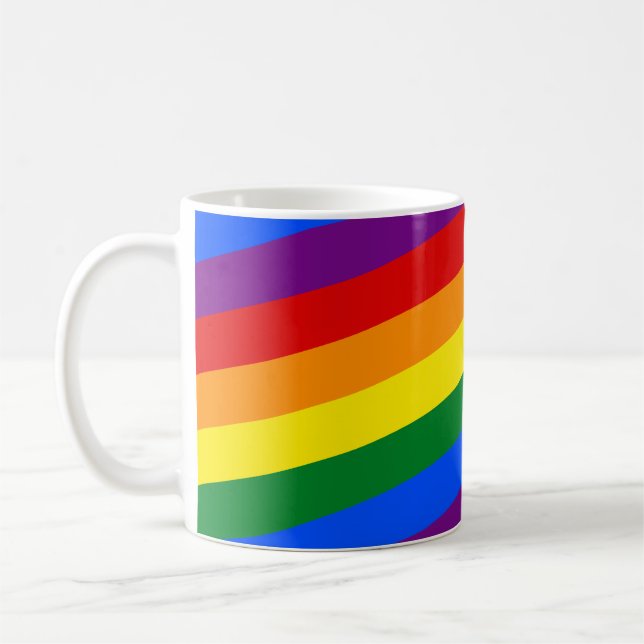 Caneca De Café Lâmpadas - Cores do Orgulho 2 (Esquerda)