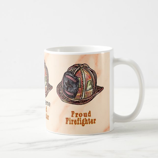 Caneca De Café Lâmpadas de bombeiro orgulhosas (Direita)