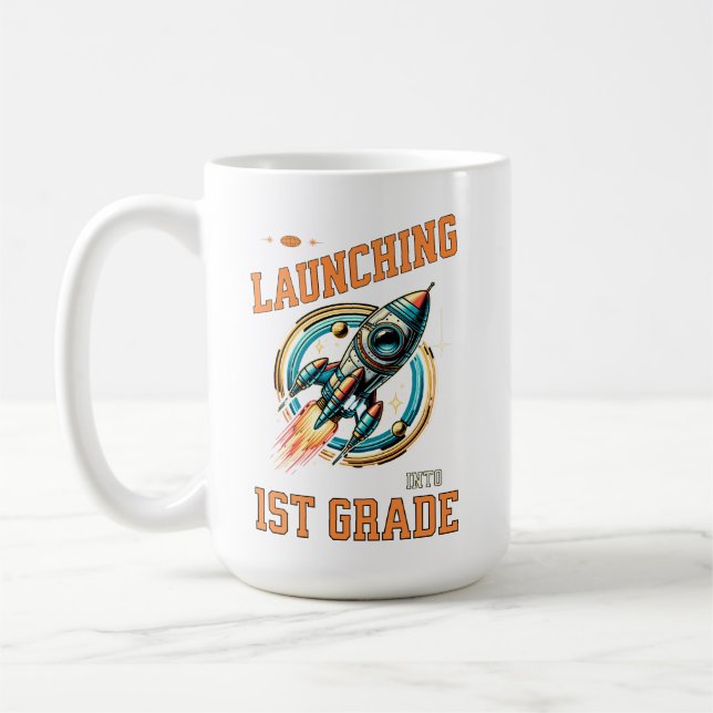 Caneca De Café Lançando na 1ª Série - Volta às Aulas (Esquerda)