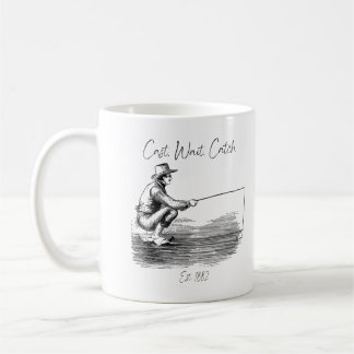 Caneca De Café Lançar. Esperar. Apanhar