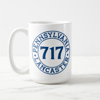 Caneca De Café Lancaster Pensilvânia Código de Área 717