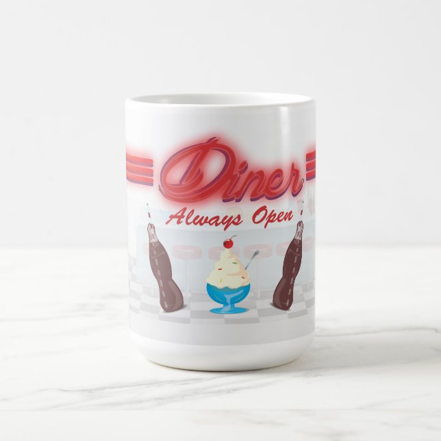 Caneca De Café Lanchonete Clássica Americana Vintage (Centro)