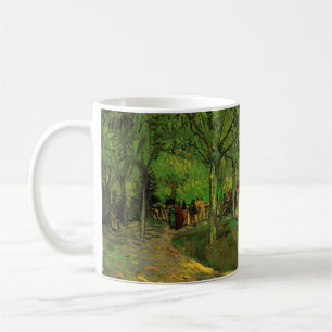 Caneca De Café Lane in Public Garden, Arles, por Vincent van Gogh