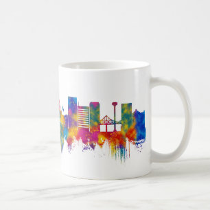 Caneca De Café Lansing Michigan Skyline
