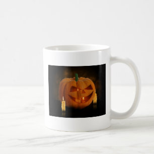 Caneca De Café Lanterna de Abóbora Halloween com Velas