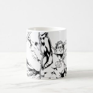 Caneca De Café Lanterna verde com o córrego da luz