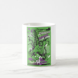 Caneca De Café Lanterna Verde - Poster de Colagem Absurda