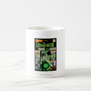 Caneca De Café Lanterna Verde - Quadrícula Verde Sombreada