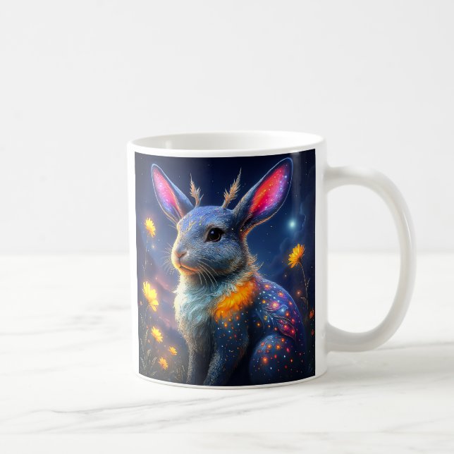 Caneca De Café Lapin lumineux féerique (Direita)