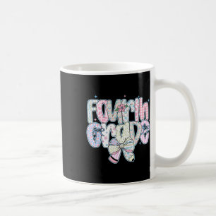 Caneca De Café Lápis Coquette Préppy de Volta às Aulas da Quarta