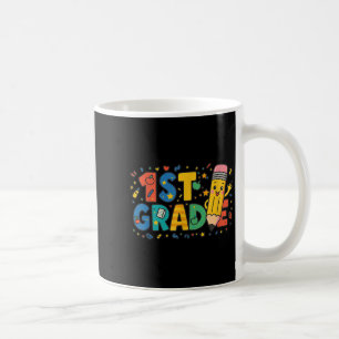 Caneca De Café Lápis De Primeiro Grau De Volta À Escola 1rua