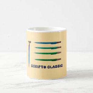 Caneca De Café Lápis Mecânicos Clássicos Scripto