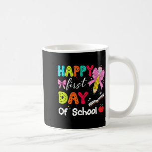 Caneca De Café Lápis Primeiro Dia De Aula Professor Crianças Volt