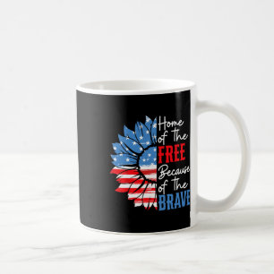 Caneca De Café Lar Dos Gratuitos Por Causa Do Girassol Bravo 4t