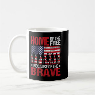 Caneca De Café Lar Dos Livres Por Causa Do Brave Veteran 4th