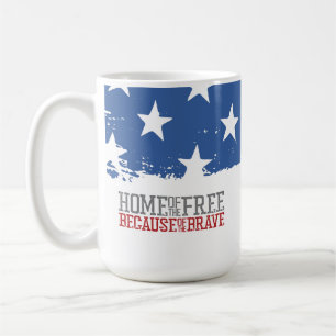 Caneca De Café Lar dos Livres Por Causa dos Bravos Bandeira dos E