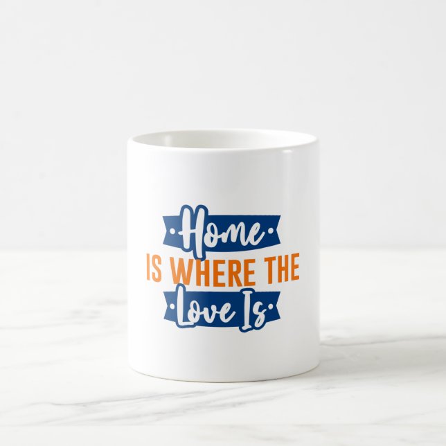 Caneca De Café Lar é onde o Amor é (Centro)