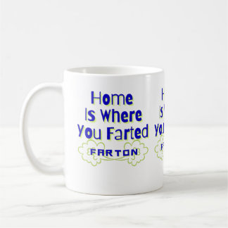 Caneca De Café Lar é onde você está Fartado
