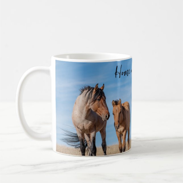 Caneca De Café Lar no Range Wild Mustang (Esquerda)