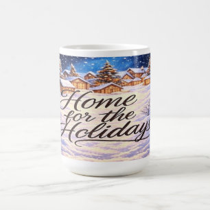 Caneca de café 'Lar para as Festas'
