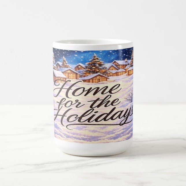 Caneca de café 'Lar para as Festas' (Centro)