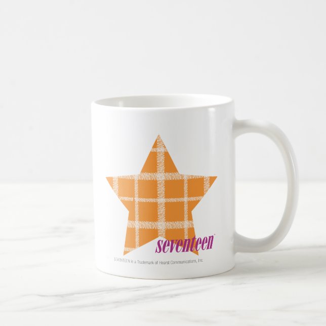 Caneca De Café Laranja 2 da xadrez (Direita)