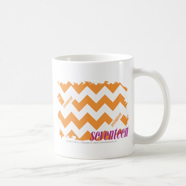 Caneca De Café Laranja 4 do ziguezague (Direita)