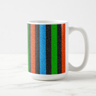 Caneca De Café Laranja, Azul, Verde, Largura Negra Strike STaylor