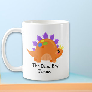 Caneca De Café Laranja Bonito O Rapaz Dino Miúdos