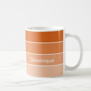 Caneca De Café Laranja Fiery Sunset Coffee Mug com Borda Branca