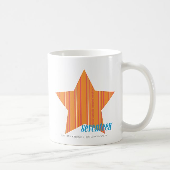 Caneca De Café Laranja fina 4 das listras (Direita)