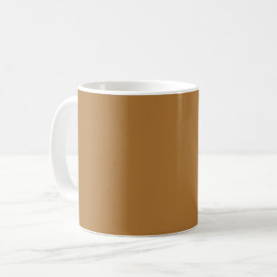 Caneca De Café laranja forte (castanho) (cor sólida)
