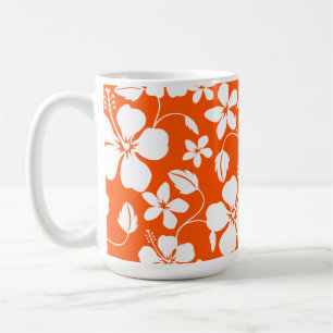 CANECA DE CAFÉ LARANJA HAWAIIAN HULA (HIBISCUS)