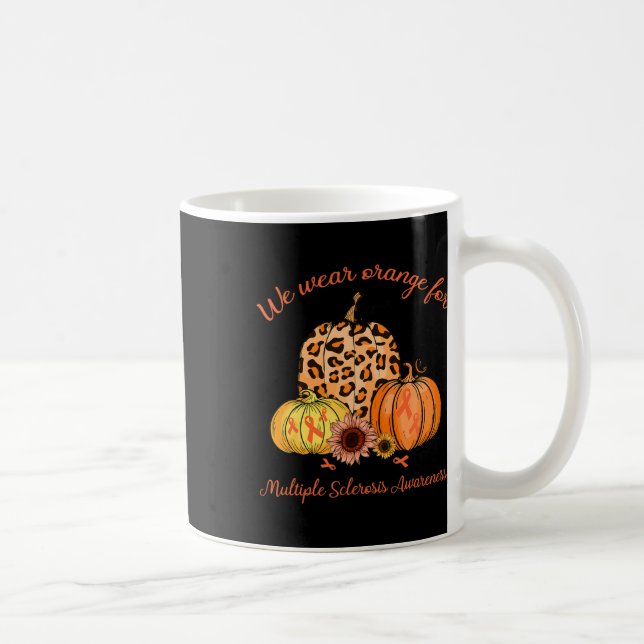 Caneca De Café Laranja Para Sensibilização Para A Esclerose Múlti (Direita)