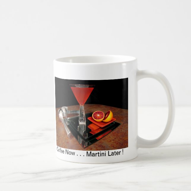 Caneca De Café Laranja pigmentada Martini - café agora. Martini (Direita)