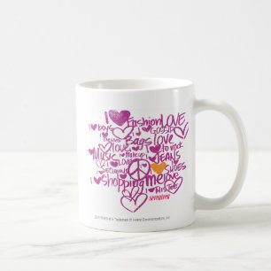 Caneca De Café Laranja/roxo dos grafites