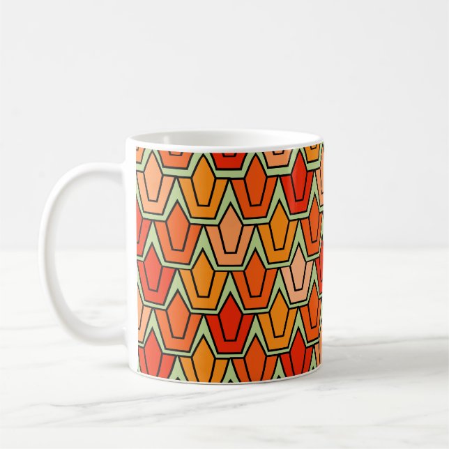 Caneca De Café Laranja Tulip Field Coffee Mug (Esquerda)