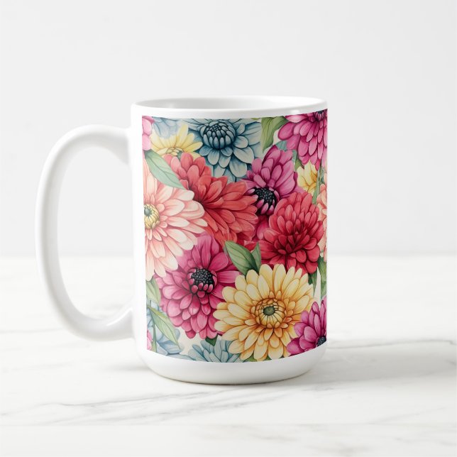 CANECA DE CAFÉ LARANJA VERMELHA DE PINO ZINNIA (Esquerda)