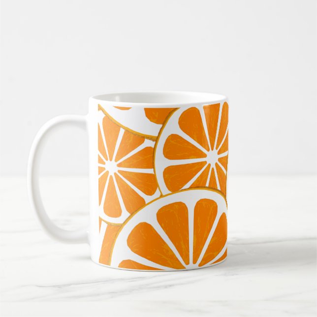 Caneca De Café laranjas. (Esquerda)
