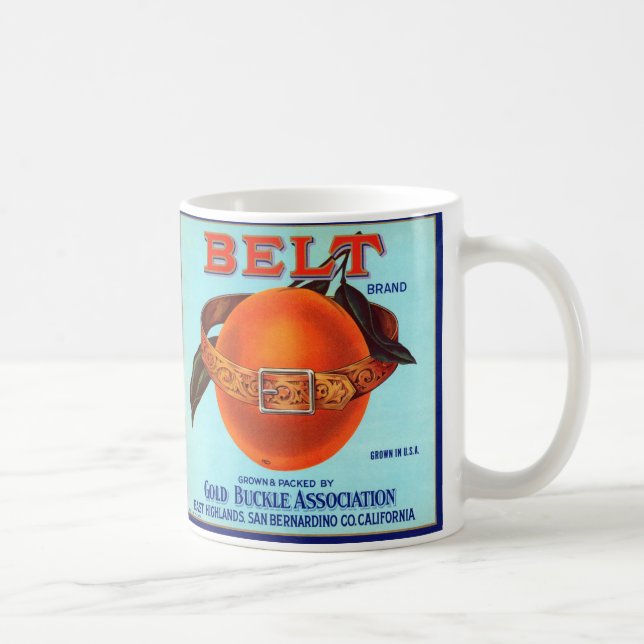 Caneca De Café Laranjas da Belt Marca da Califórnia (Direita)