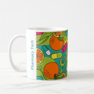 Caneca De Café Laranjas retrorreflectoras da Farmácia Personaliza