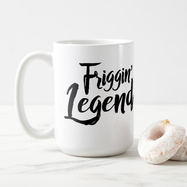 Caneca De Café Large Mug - Friggin' Legend (Com Donut)