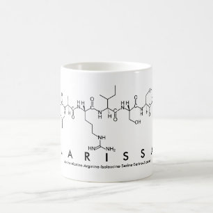 Caneca De Café Larissa peptide name mug