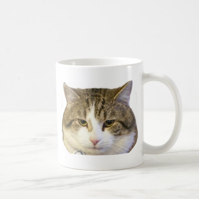 Caneca De Café Larry a cara do gato do Downing Street (Direita)