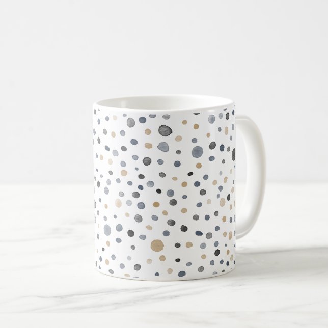 Caneca De Café Lars Confetti Watercolor Dots Classic Mug (Frente Esquerda)