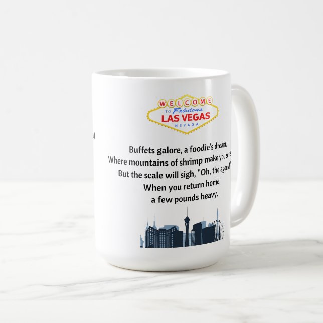 Caneca De Café Las Vegas (Frente Esquerda)