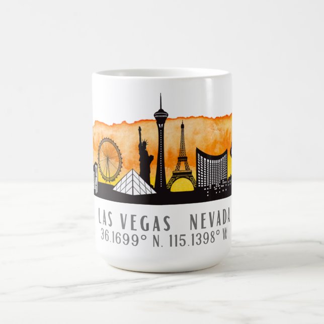 Caneca De Café Las Vegas Skyline Latitude (Centro)