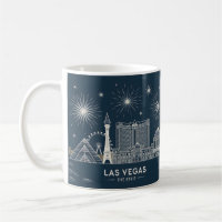 Las Vegas Strip Nevada Skyline Line Art Cityscape