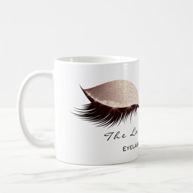 Caneca De Café Lash Extension Eye Makeup Artist Studio Blush (Esquerda)