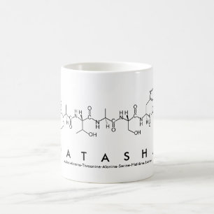 Caneca De Café Lasha peptídeo nome mug